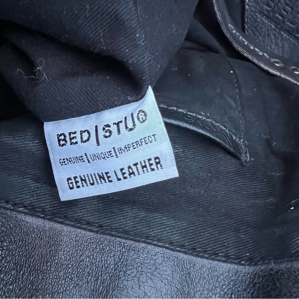 Bed Stu Barra Tote Bag Brown, Taupe Leather Stitching - Picture 10 of 11